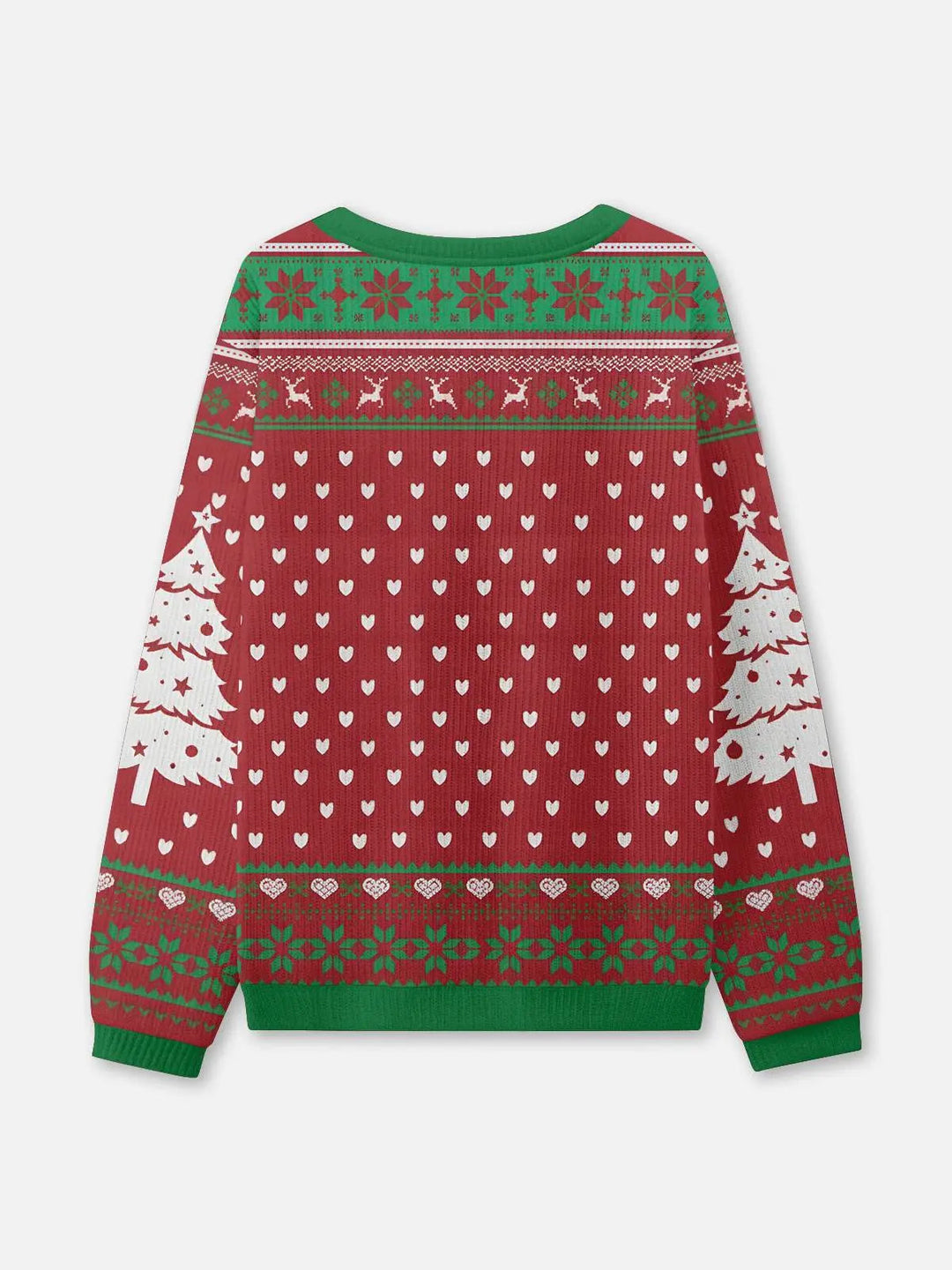 Unisex Round Neck Rib Christmas Knit Jumper | Winter