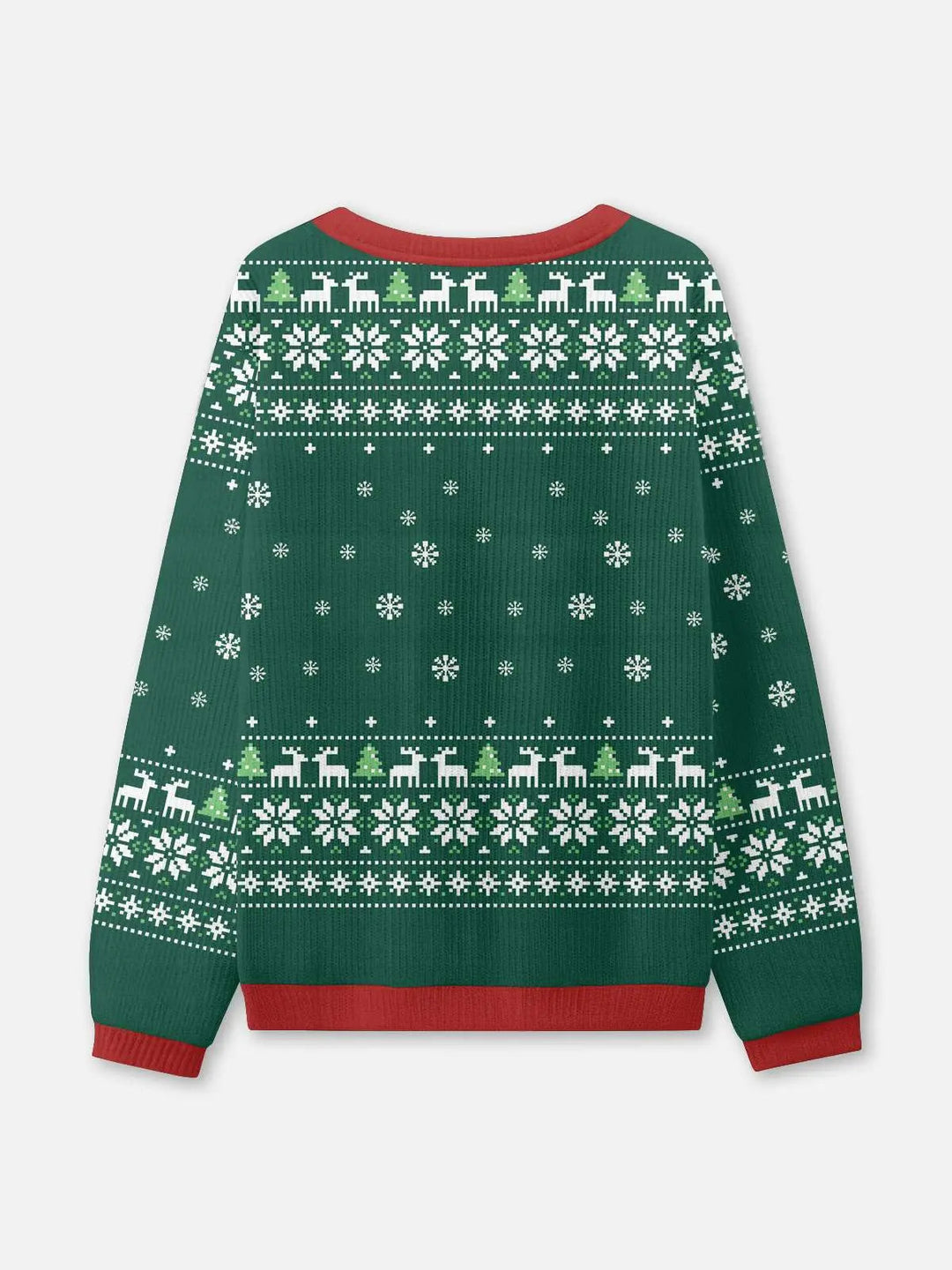Unisex Round Neck Rib Christmas Knit Jumper | Winter