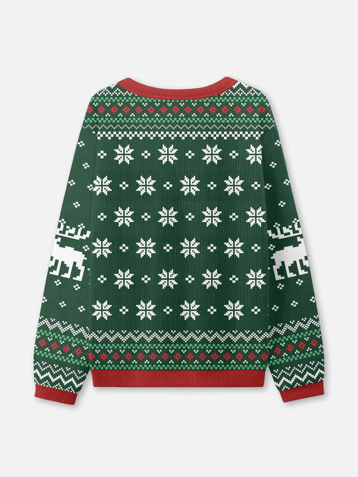 Unisex Winter Rib Christmas Knit Jumper | Round Neck