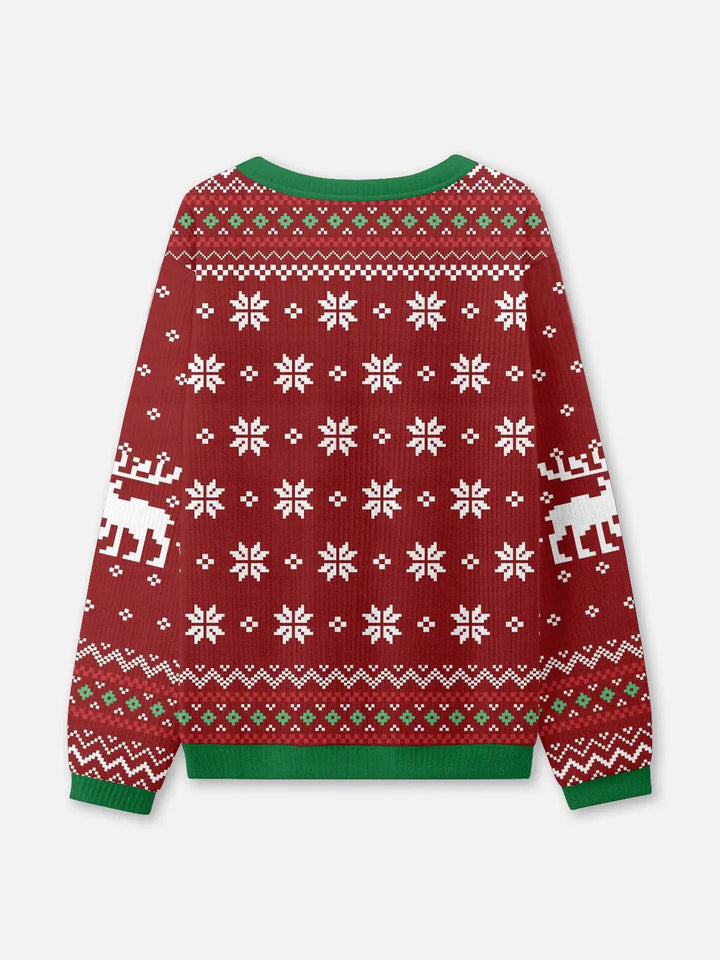 Unisex Winter Rib Christmas Knit Jumper | Round Neck