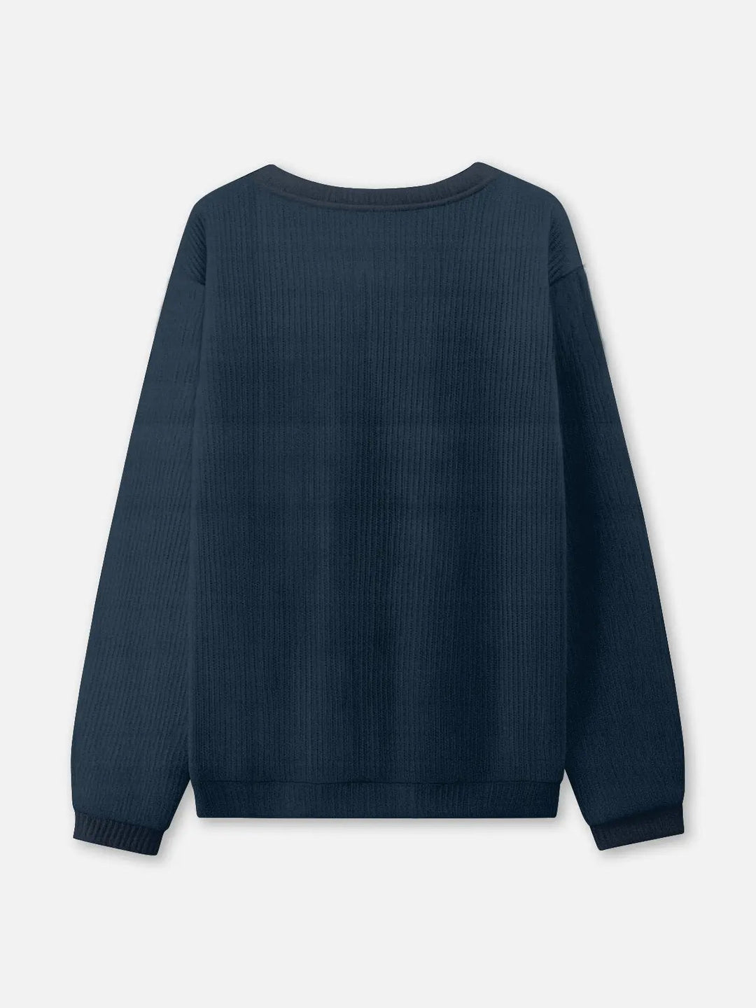 Unisex Round Neck Rib Christmas Knit Jumper | Winter