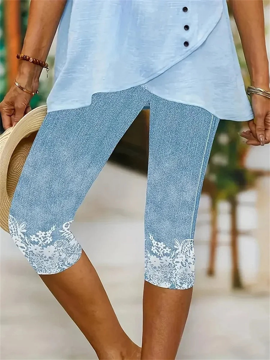 Women's Floral Casual Leggings | Summer
