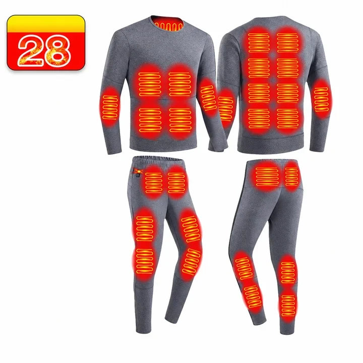 Unisex Electric Snowboarding Thermal Ski Underwear Set | Winter