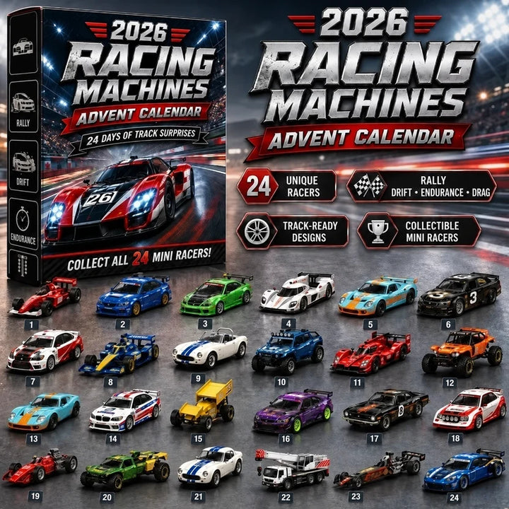 Christmas Sports Cars And Bikes Advent Calendar | 24 Days