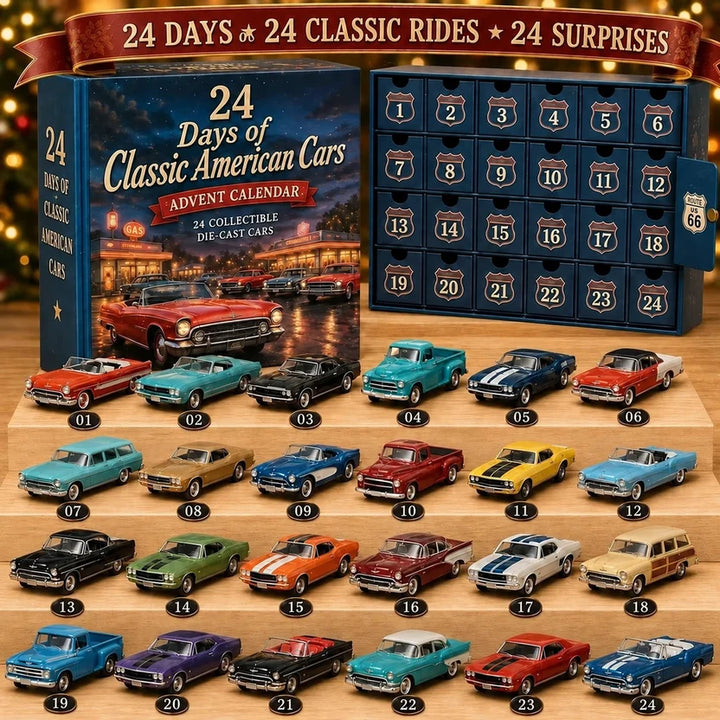 Christmas Sports Cars And Bikes Advent Calendar | 24 Days