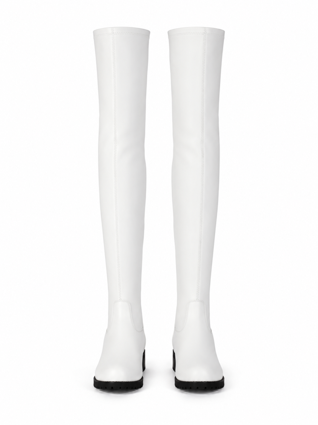 Women's Zip Over the Knee Boots | Low Heel