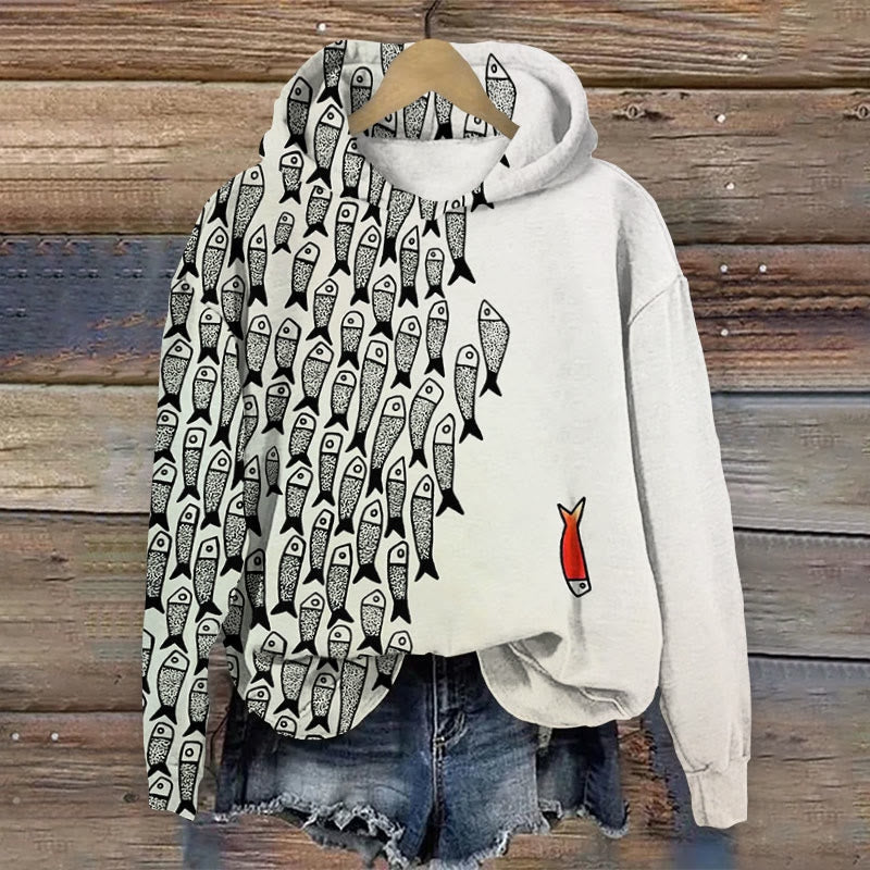 Women's Oversized Streetwear Graphic Hoodie | Printed