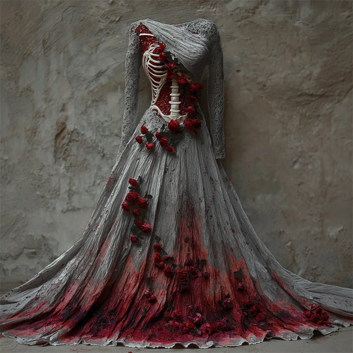 Women's Long Sleeve Maxi Dress | Halloween