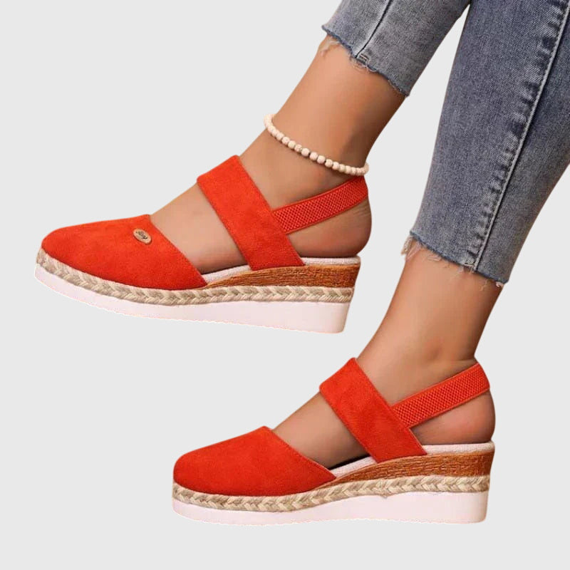 Women's Closed Toe Wide Fit Sandals | Ankle Strap