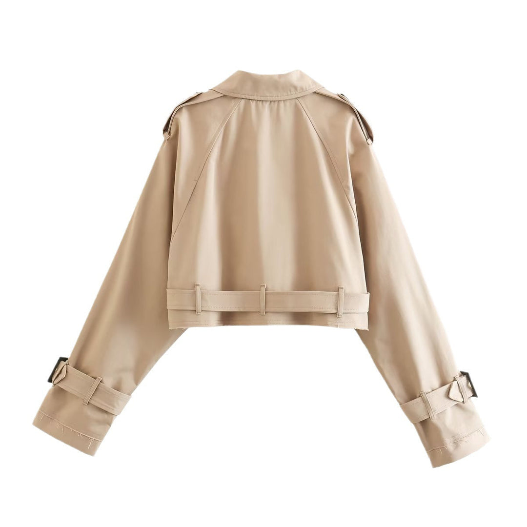 Women's Belted Trench Jacket | Cropped