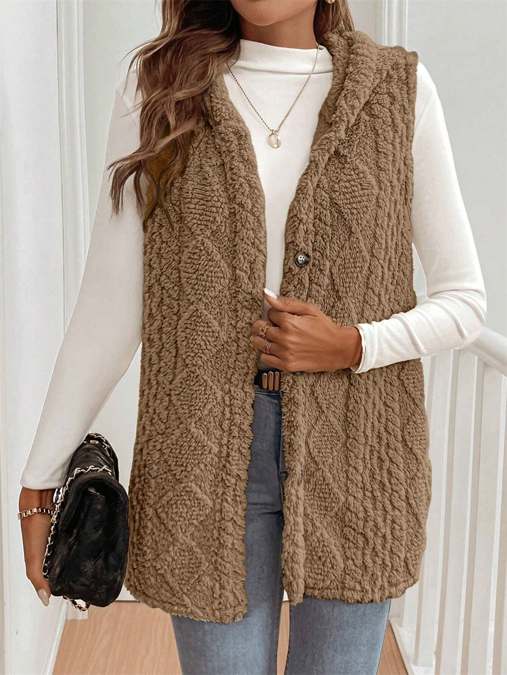 Women's Chic Sleeveless Vest | Textured