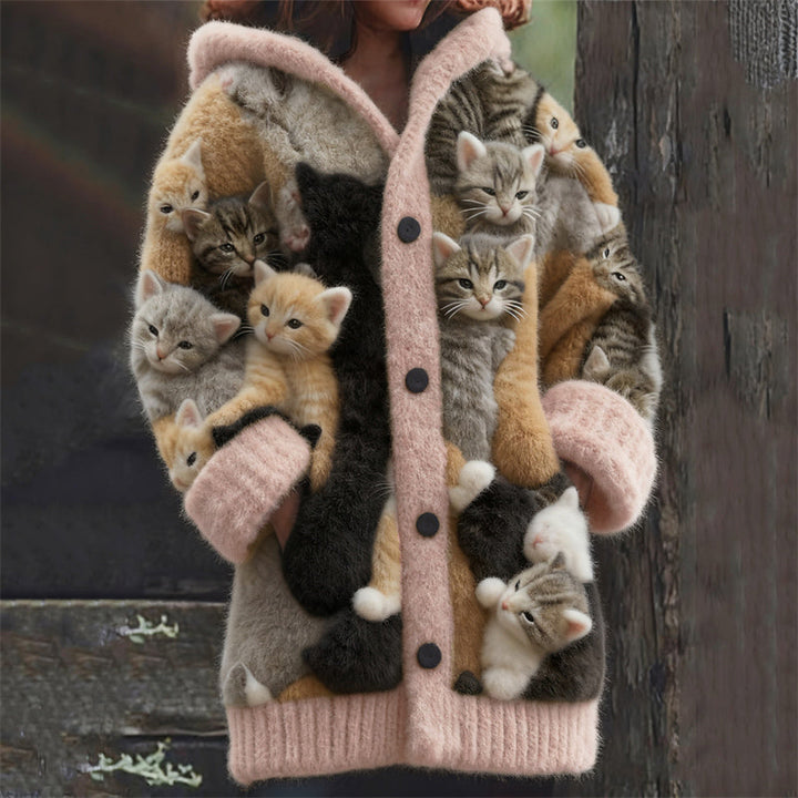 Women's Long Winter Cardigan | Hooded
