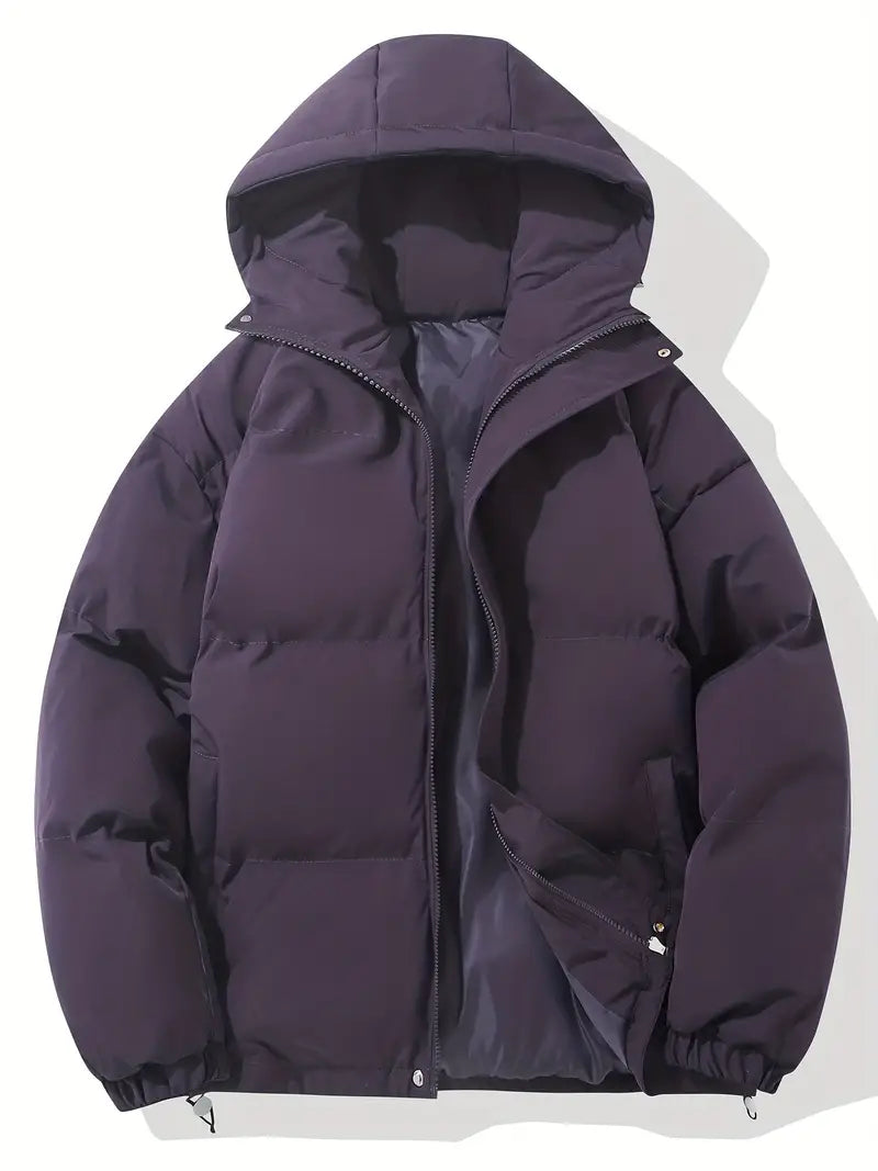 Women's Winter Zip Up Puffer Jacket | Hooded