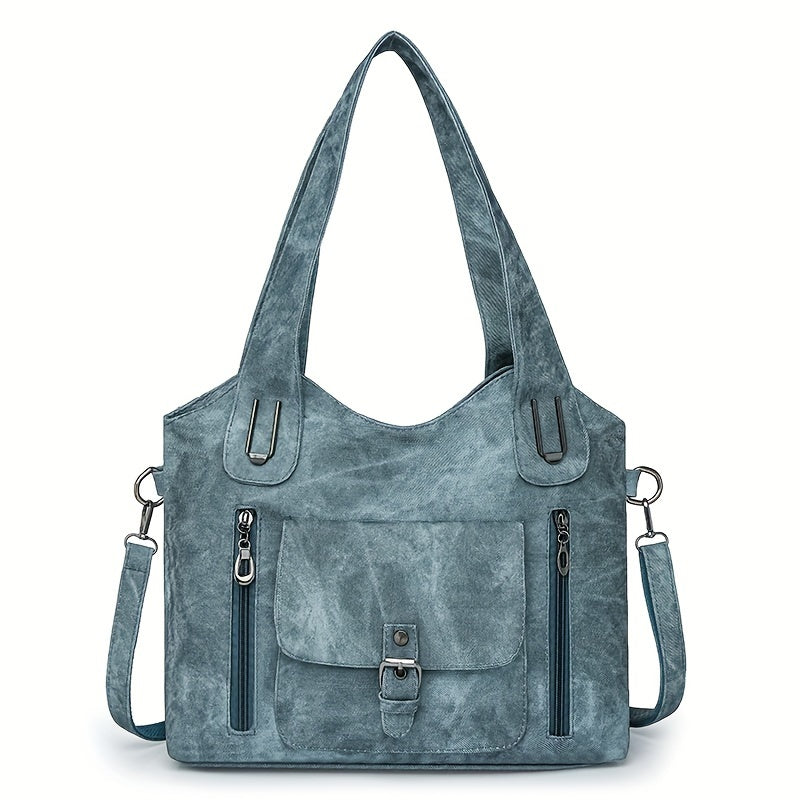 Women’s Vintage Shoulder Bag | Multi-Pocket