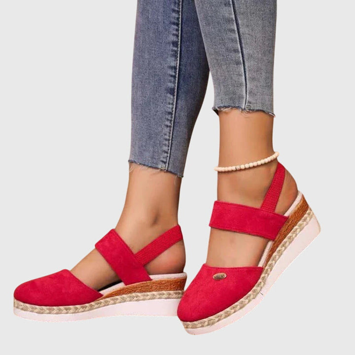 Women's Closed Toe Wide Fit Sandals | Ankle Strap