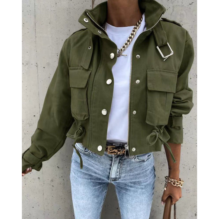 Women's Abstract Print Jacket | Elegant