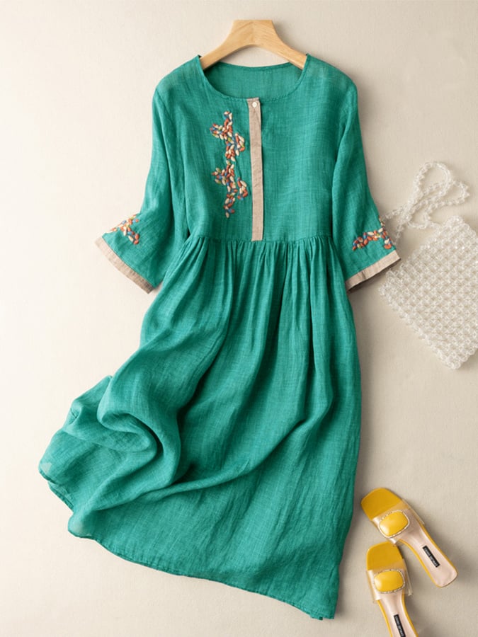 Women's Casual A-Line Dress | Midi