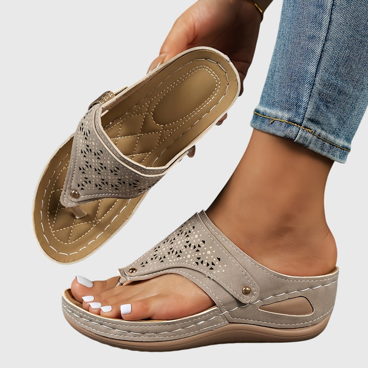 Women's Bohemian Casual Thong Comfort Sandals | Slip On