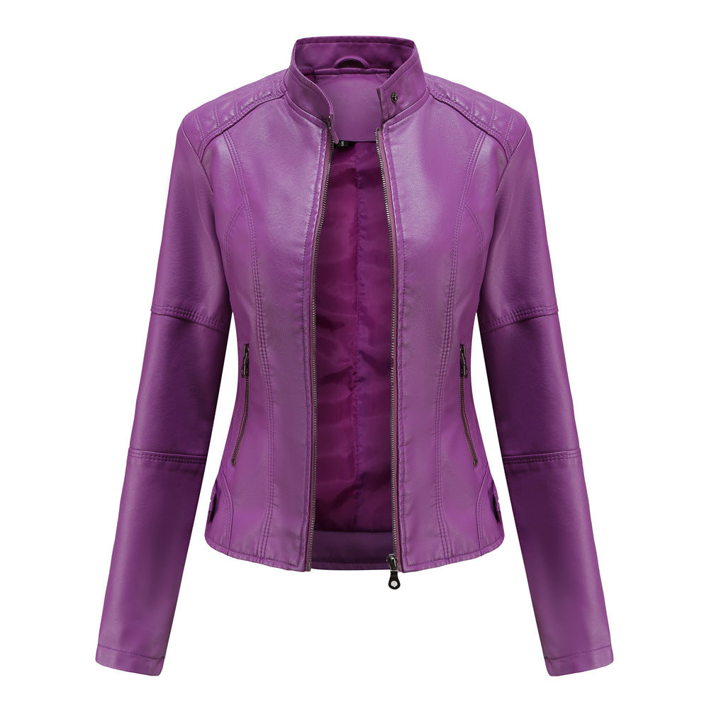 Women's Moto-Style Zip-Front Jacket | Casual