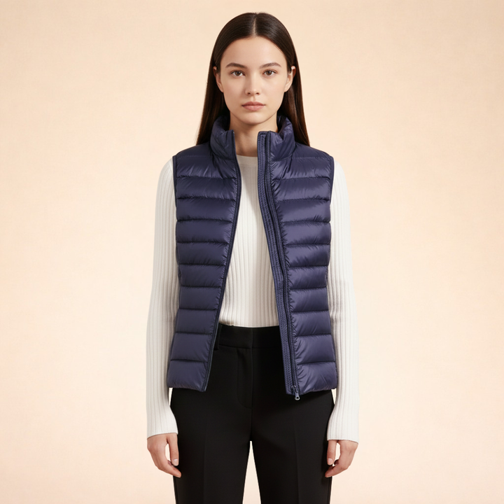 Women's Quilted Puffer Vest | Zip Up