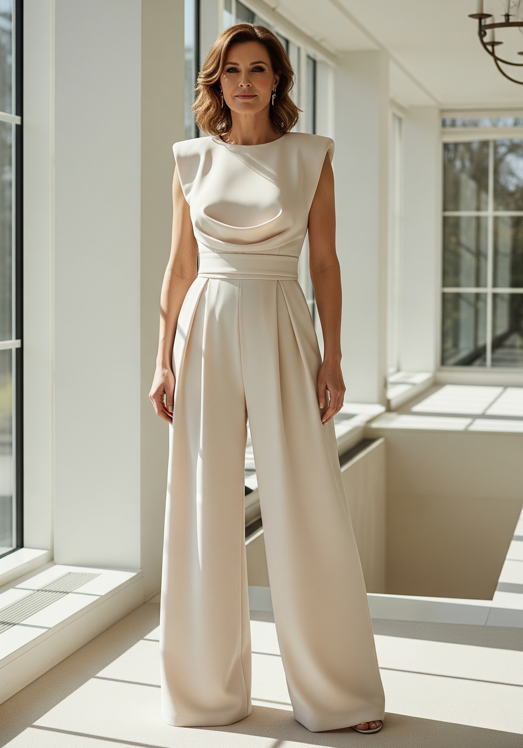 Women's Crew Neck Wide Leg Jumpsuit | Stylish