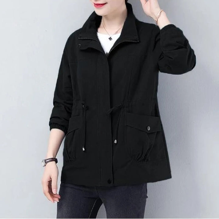 Women's Oversized Zip Up Winter Jacket | Collared