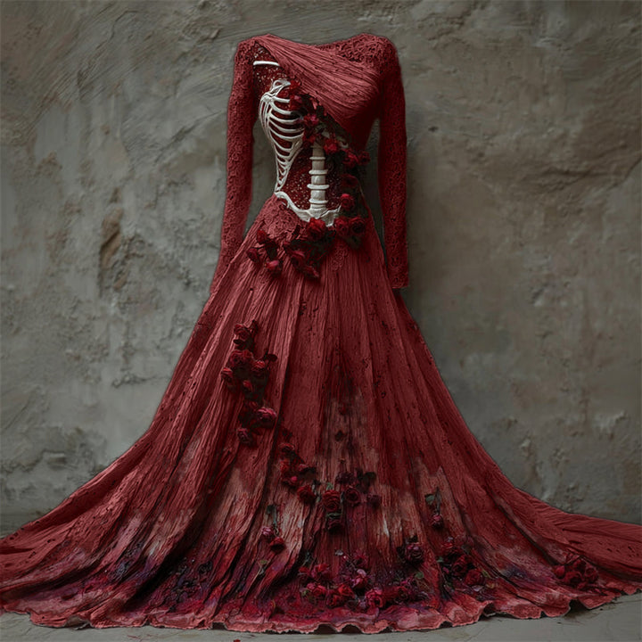 Women's Long Sleeve Maxi Dress | Halloween
