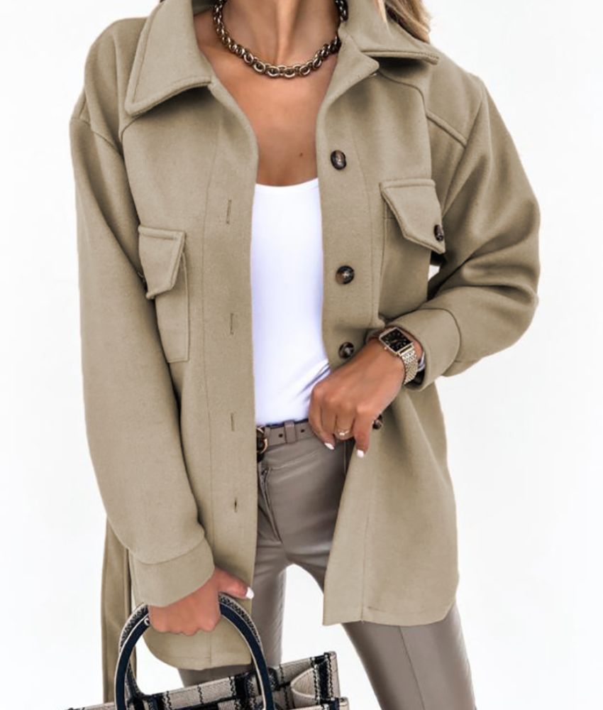 Women's Oversized Shirt Jacket | Button-Front