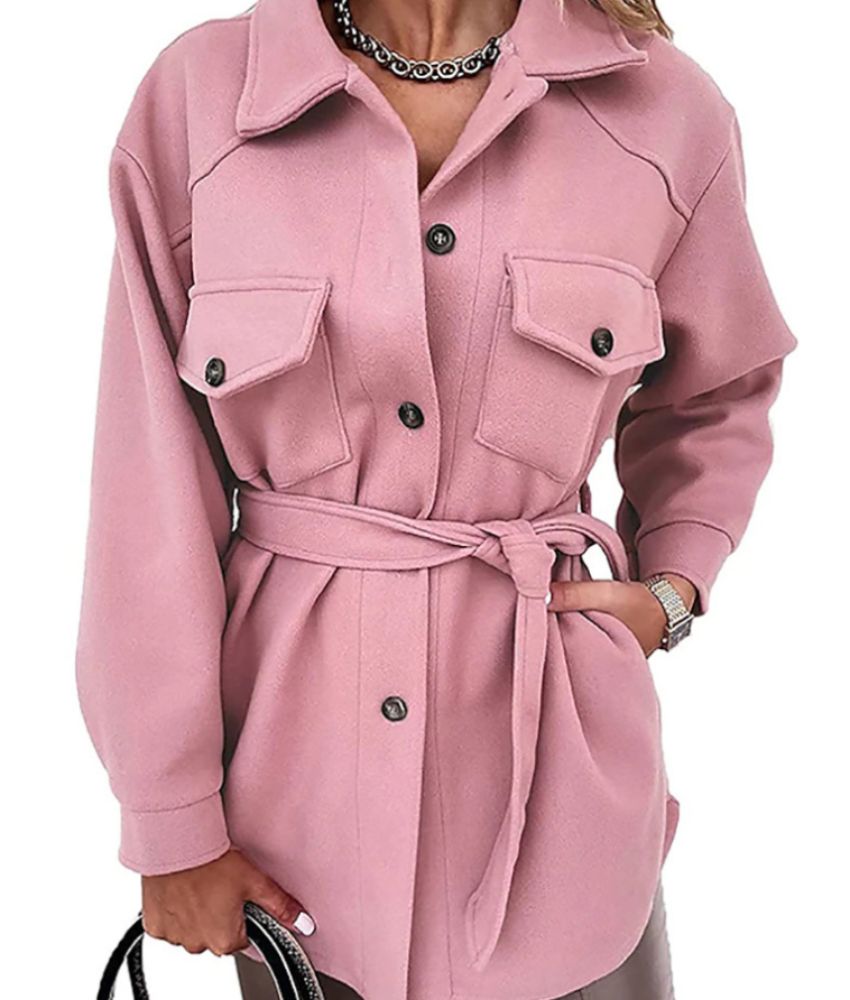 Women's Oversized Shirt Jacket | Button-Front