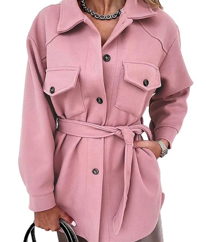 Women's Oversized Shirt Jacket | Button-Front