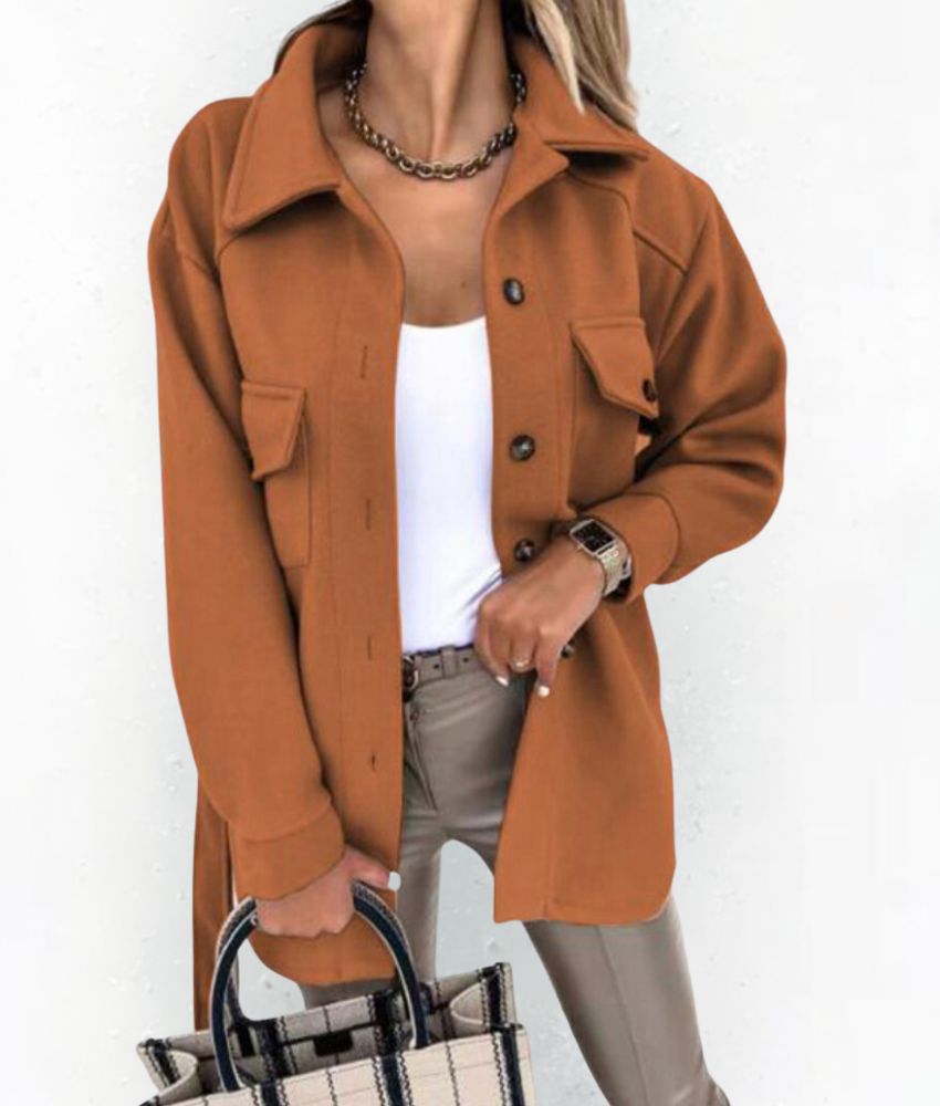 Women's Oversized Shirt Jacket | Button-Front