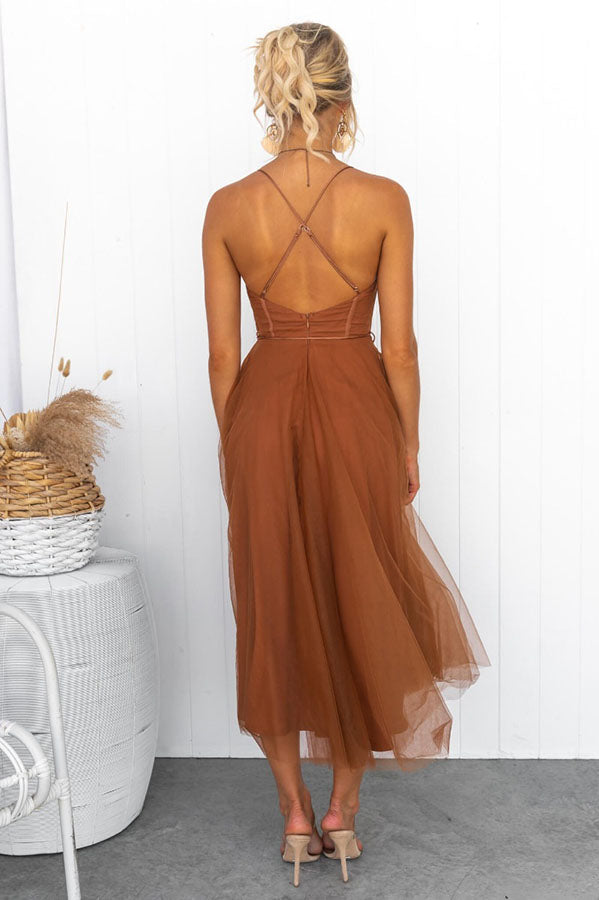 Women's Corset Wedding Guest Dress | Midi
