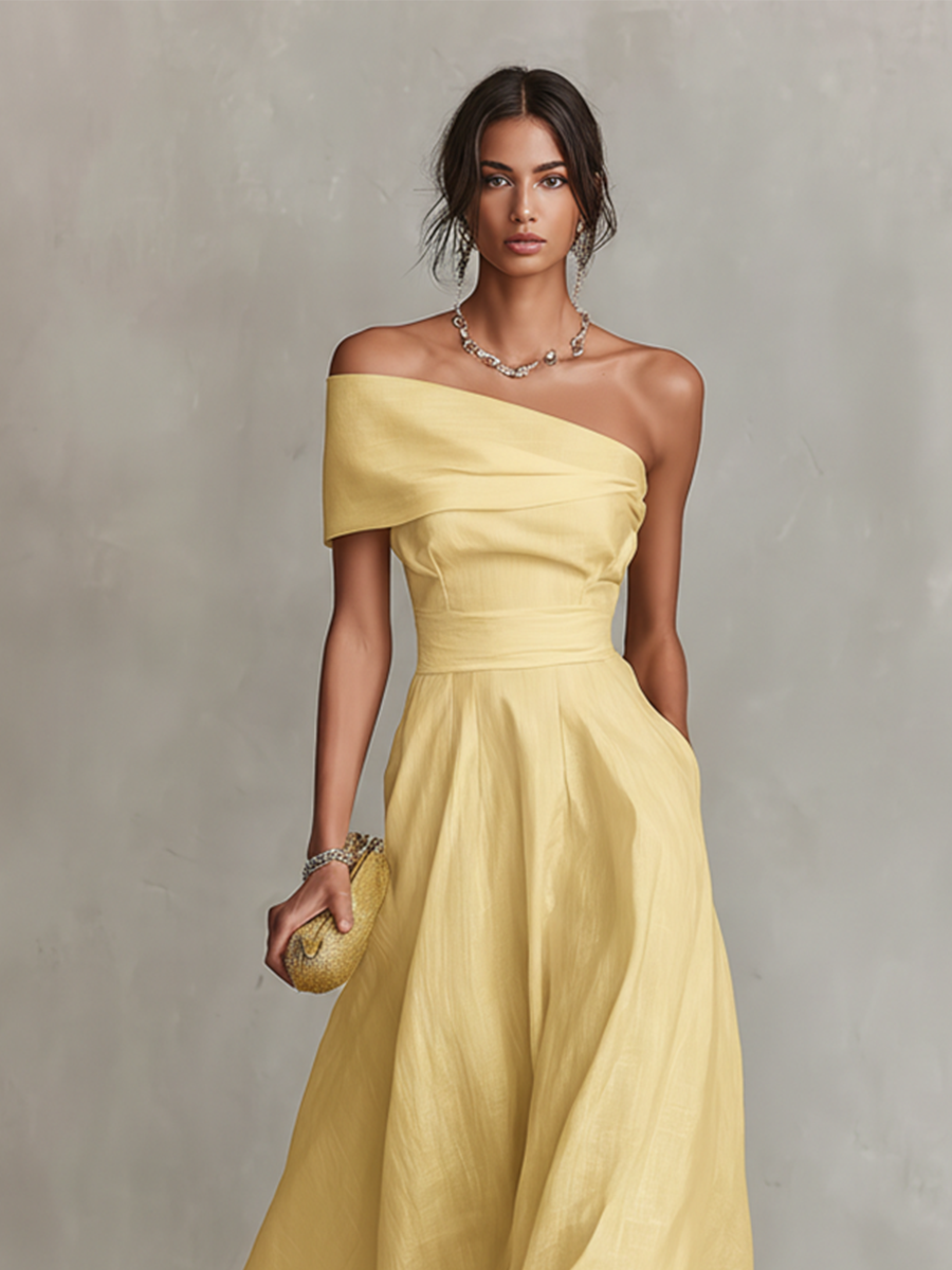 Women's One-Shoulder Formal Dress | Maxi