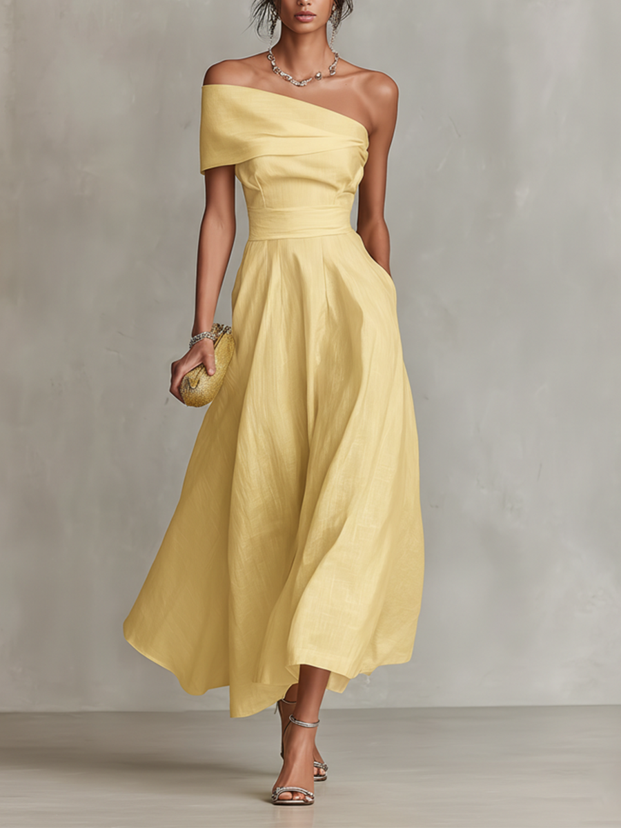 Women's One-Shoulder Formal Dress | Maxi