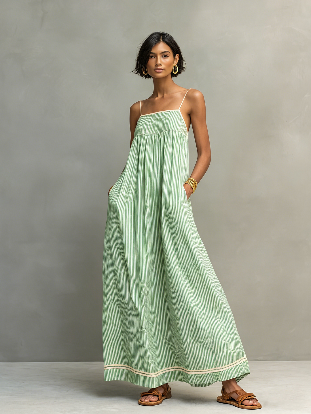 Women's Spaghetti Strap Summer Dress | Maxi