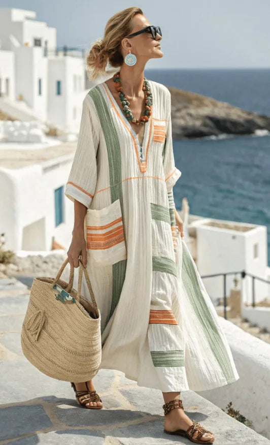 Women's Loose Vacation Dress | Maxi