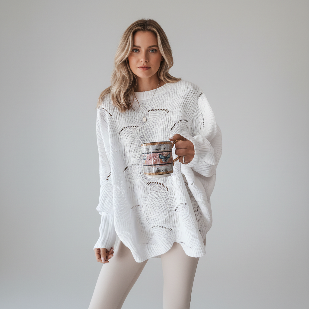 Women’s Oversized Jumper | Asymmetric Hem