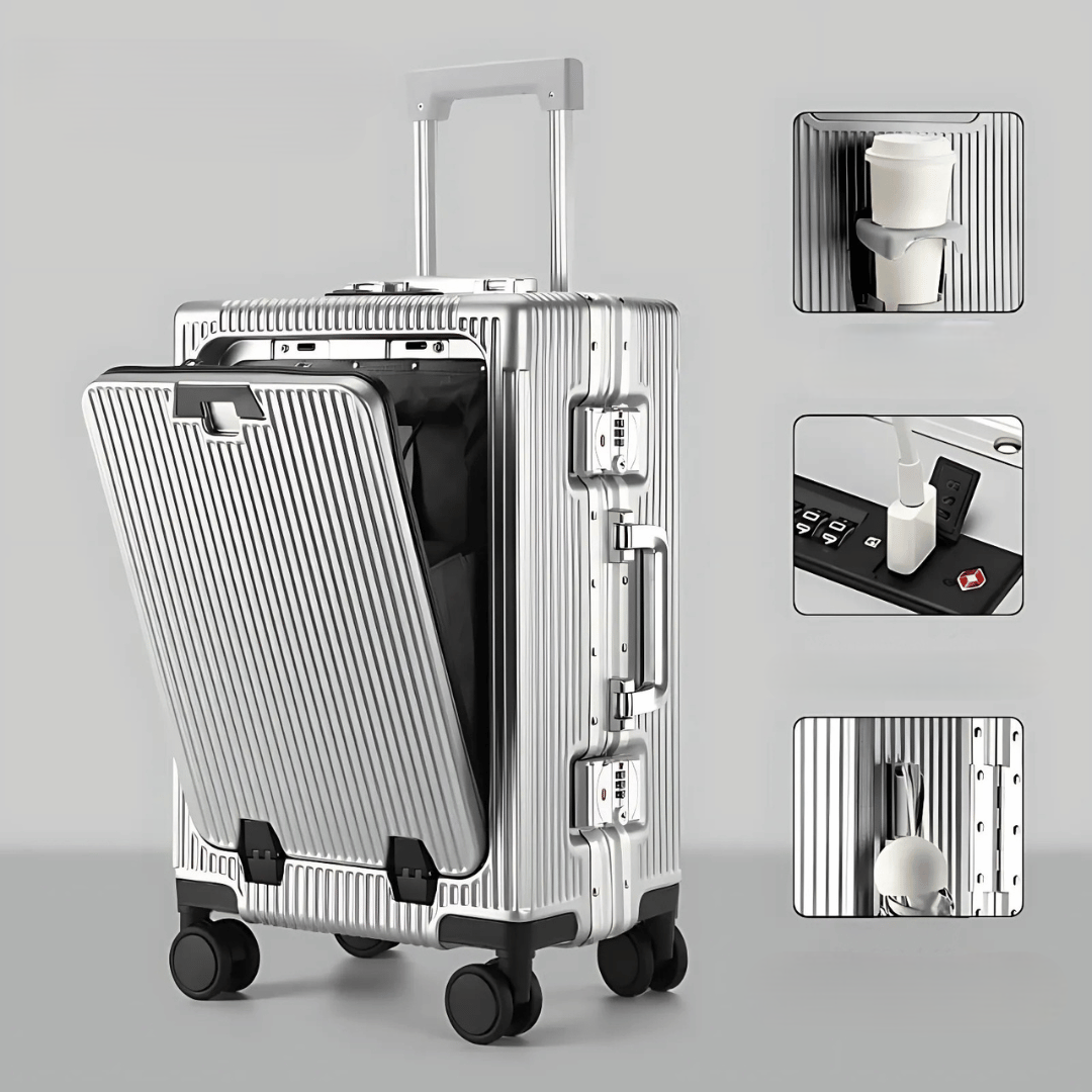 Hard Shell Carry On Suitcase with Laptop Pocket | Spinner