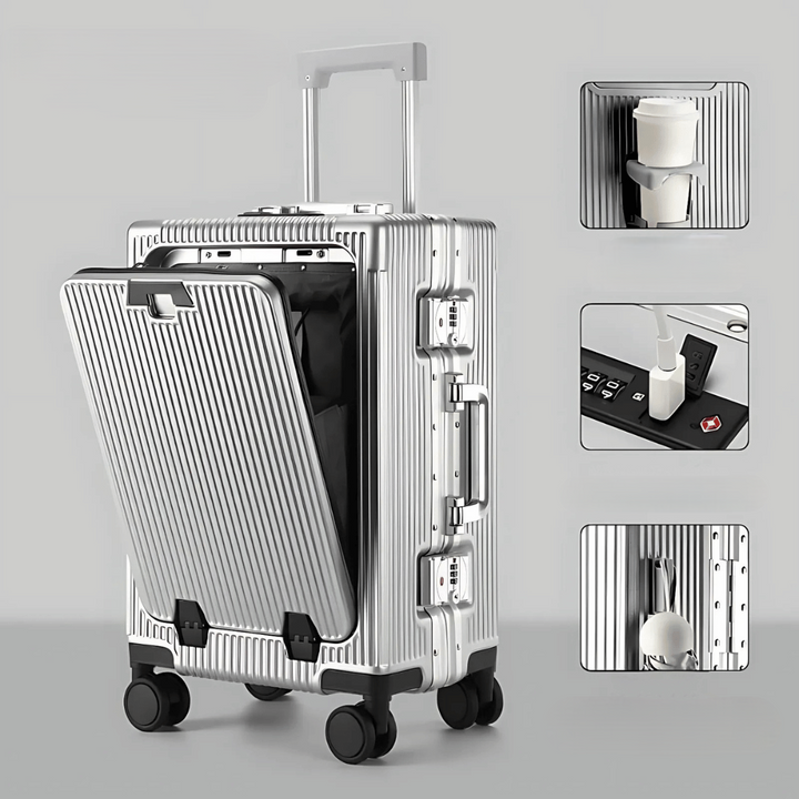 Hard Shell Carry On Suitcase with Laptop Pocket | Spinner