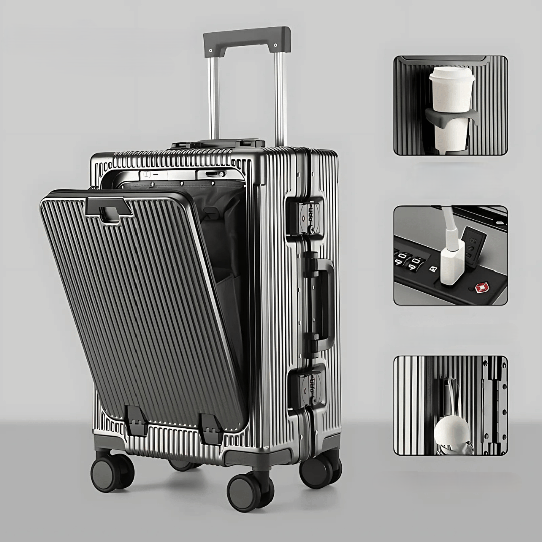 Hard Shell Carry On Suitcase with Laptop Pocket | Spinner