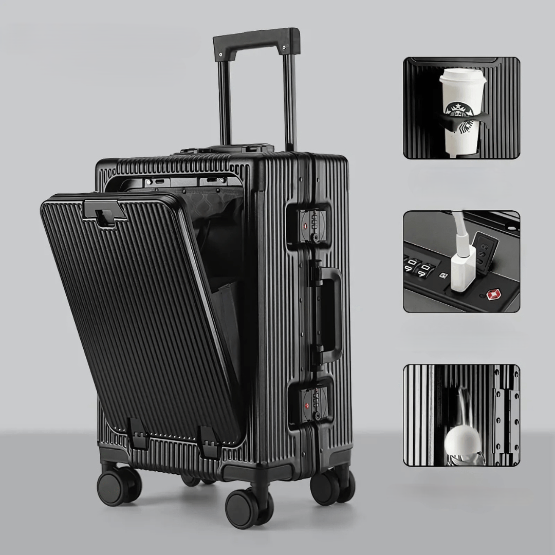 Hard Shell Carry On Suitcase with Laptop Pocket | Spinner