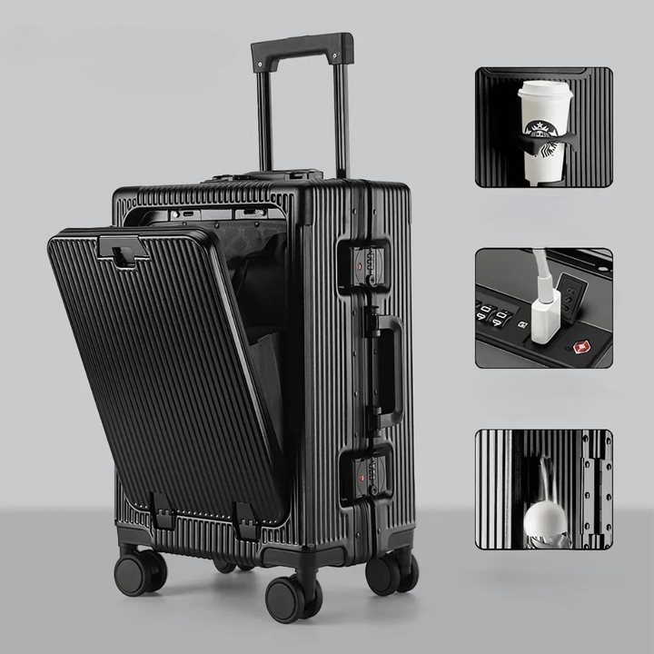 Hard Shell Carry On Suitcase with Laptop Pocket | Spinner