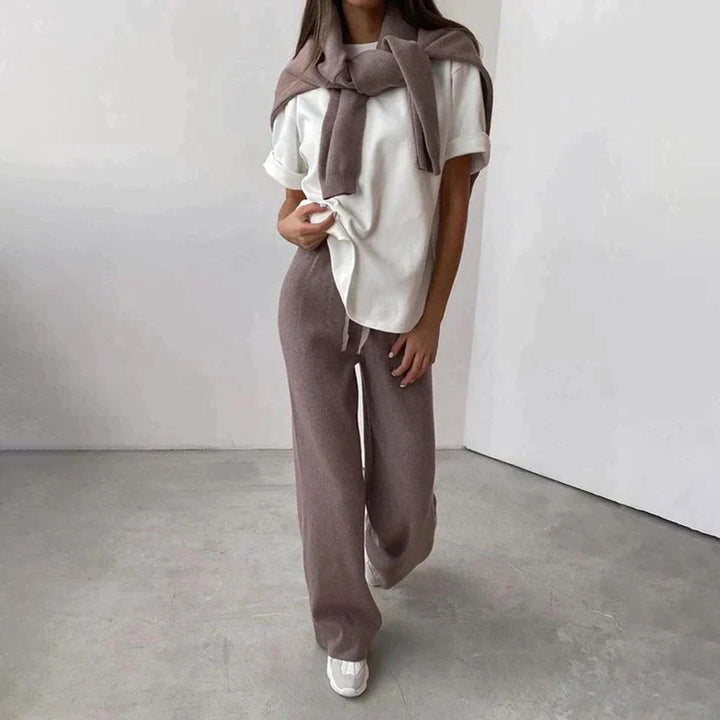 Women's Knit Jumper and Pants | Two-Piece Set