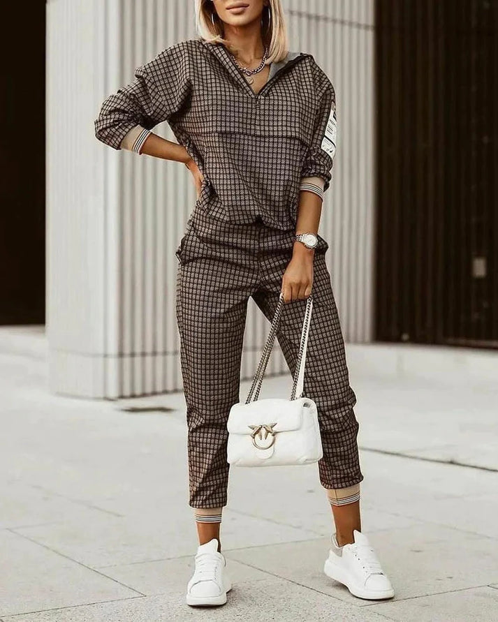 Women's Two-Piece Geometric-Print Set | Casual