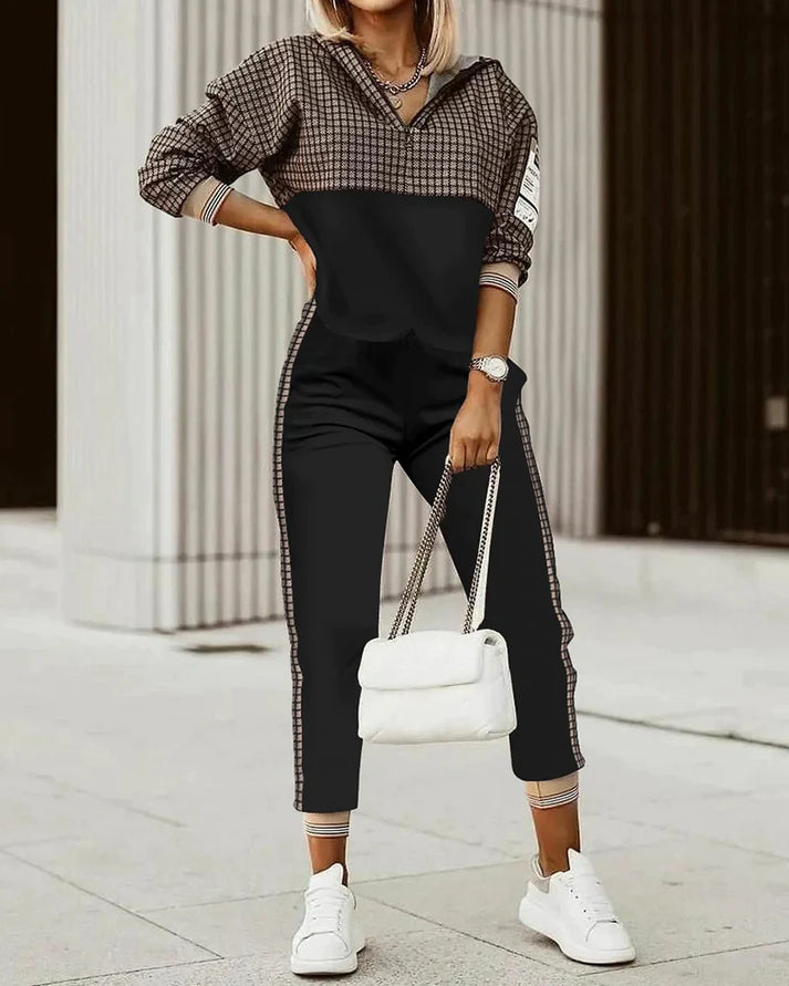 Women's Two-Piece Geometric-Print Set | Casual
