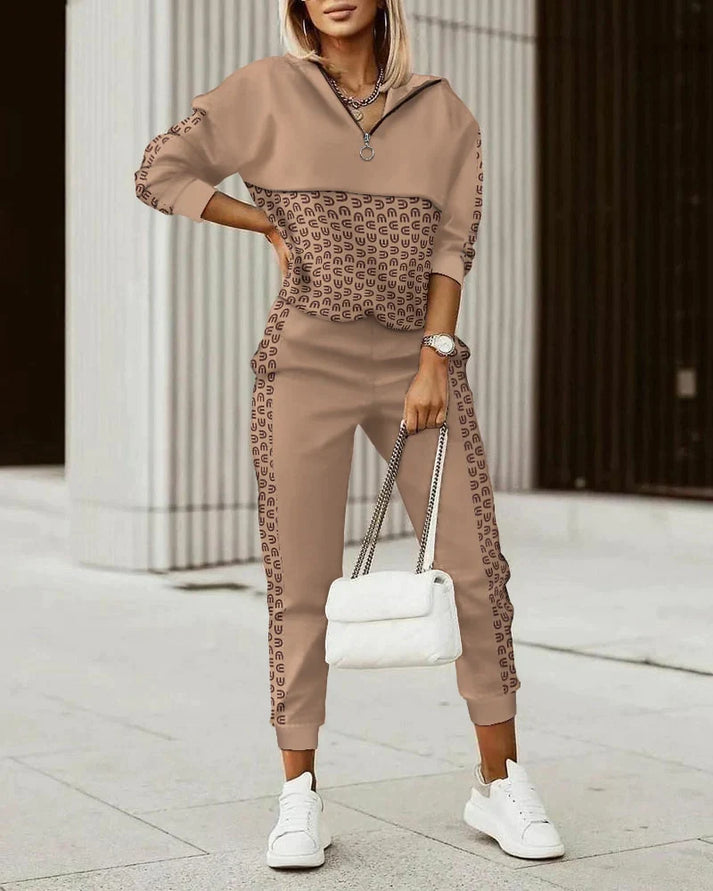 Women's Two-Piece Geometric-Print Set | Casual