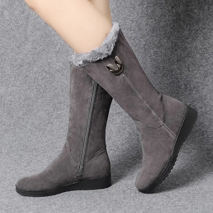 Women's Zipper Mid-Calf Winter Boots | Snow