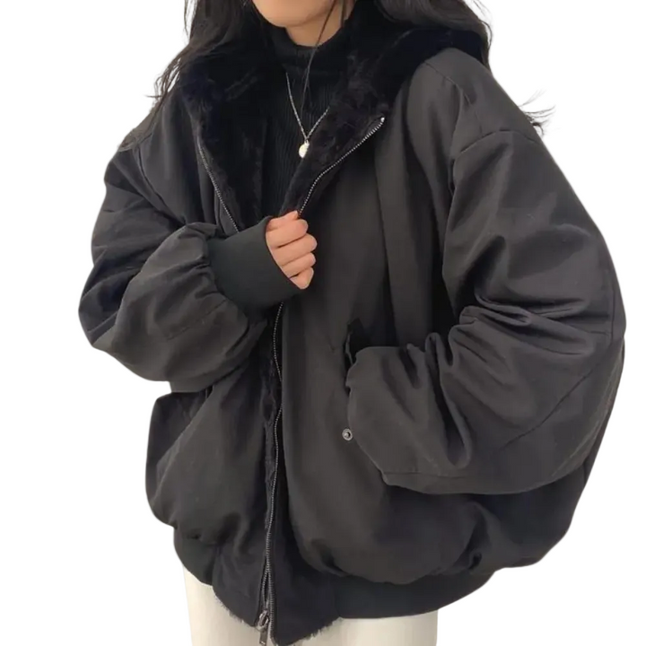 Women's Winter Oversized Jacket | Hooded