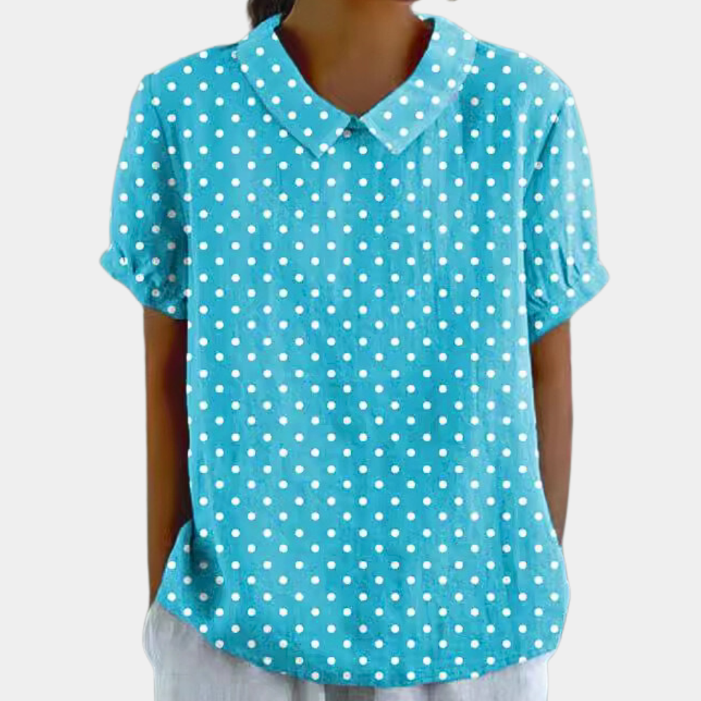 Women's Floral Print Short Sleeves Blouse | Casual