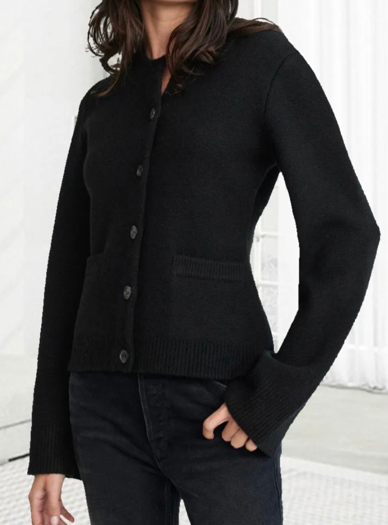 Women's Elegant Knit Cardigan | Button-front